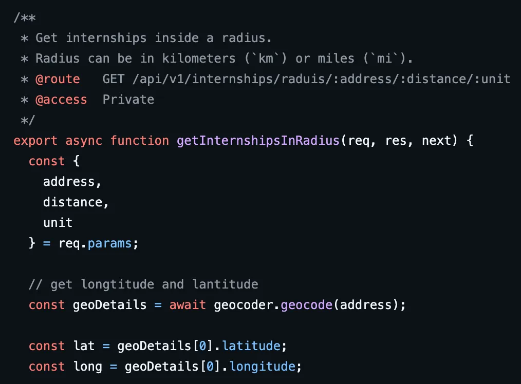 Internship API Service (Node.js)